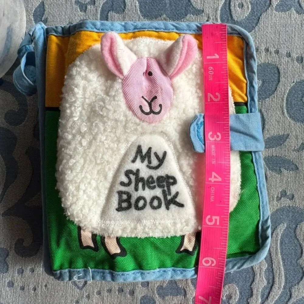 Retired Jellykitten My Sheep Book Soft Cloth Activity Book Jellycat Sensory